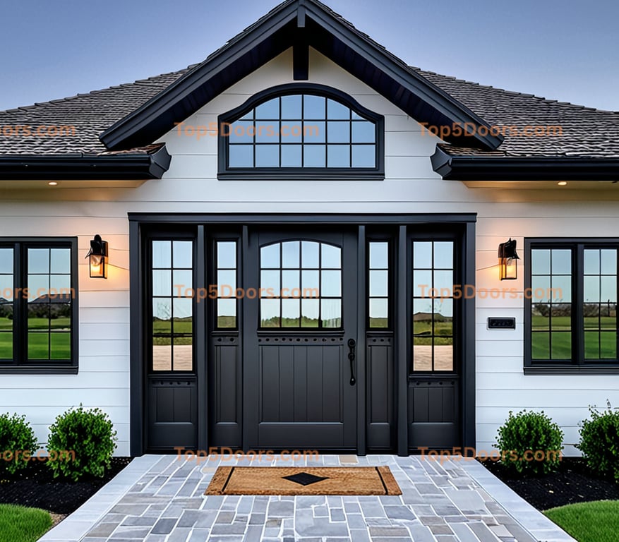 Missouri wrought iron barn door french provincial Door