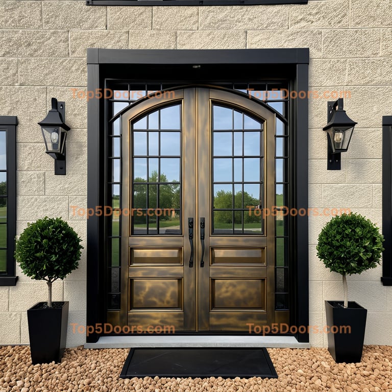 Missouri wrought iron barn door scandinavian Door
