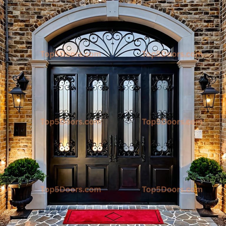 Missouri wrought iron barn door industrial Door