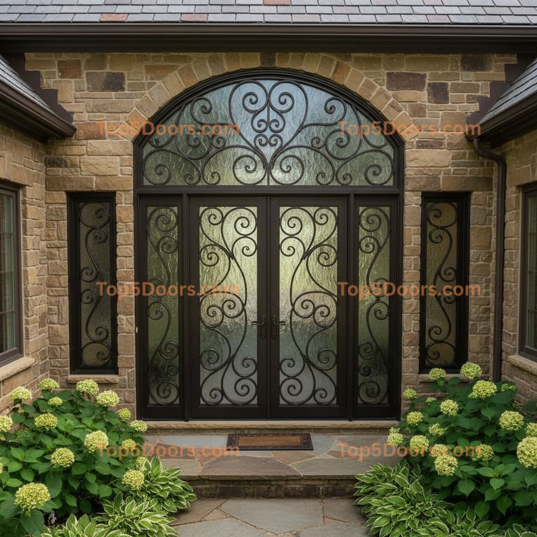 Missouri wrought iron french door traditional american 