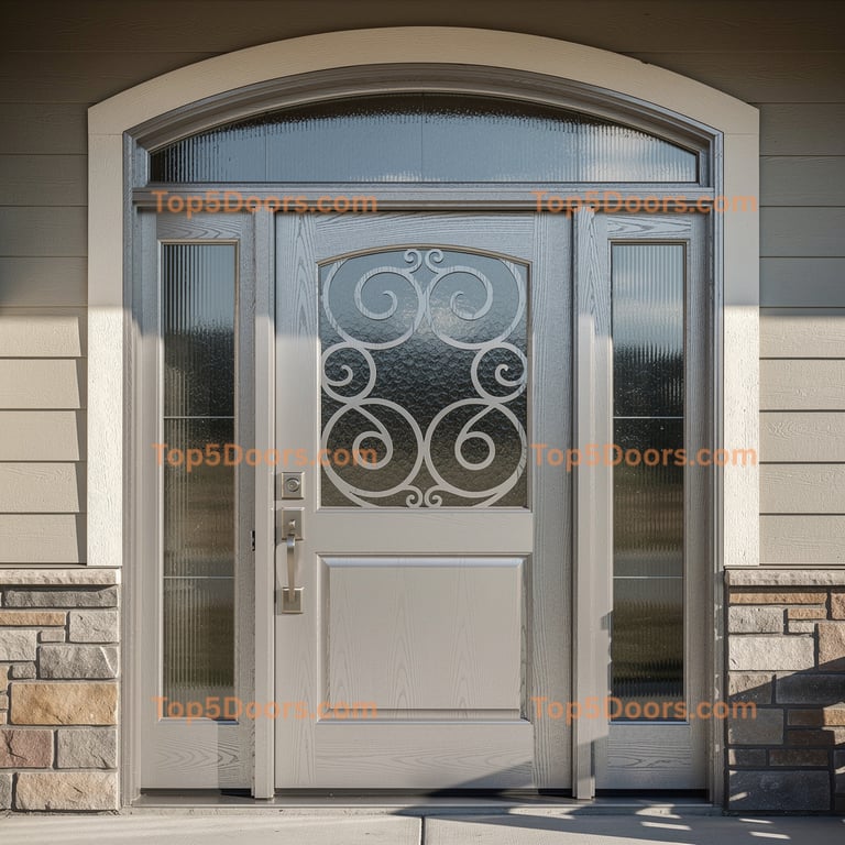 Montana arched single traditional american Door