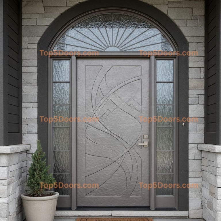 Montana arched single cape cod Door