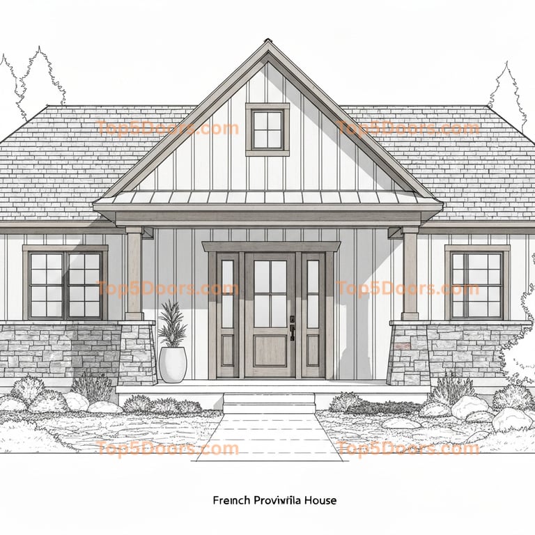 Montana barn door french provincial Door