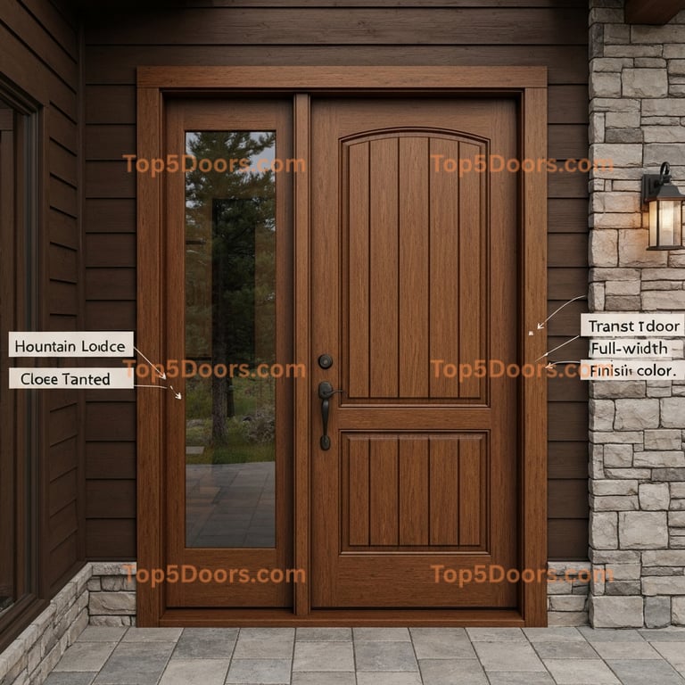 Montana closet door mountain lodge Door