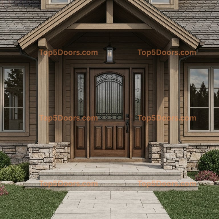 Montana entry door mountain lodge Door