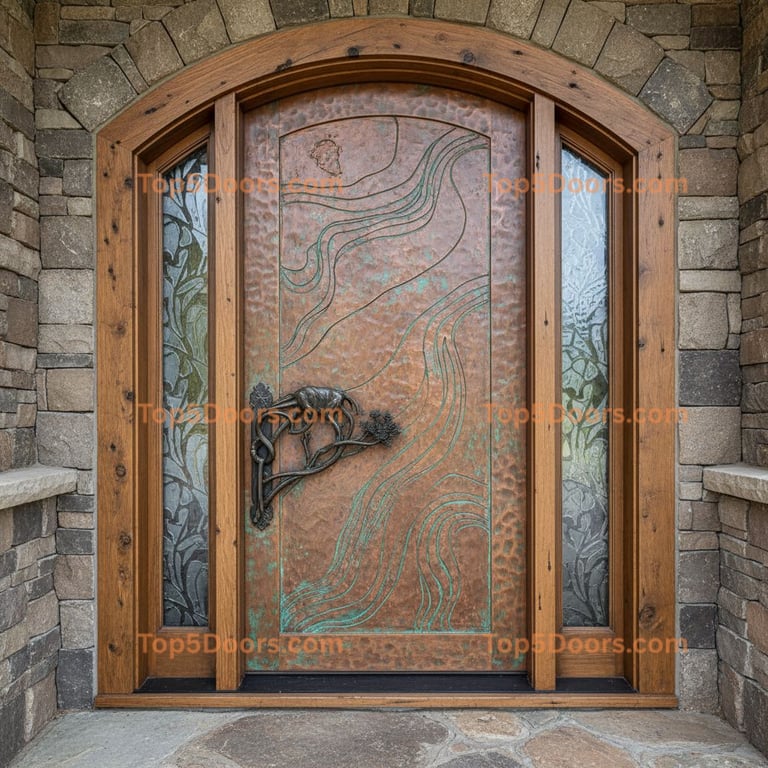 Montana exterior door mountain lodge Door
