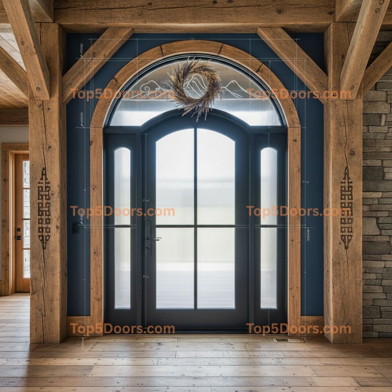 Montana office door french country Door