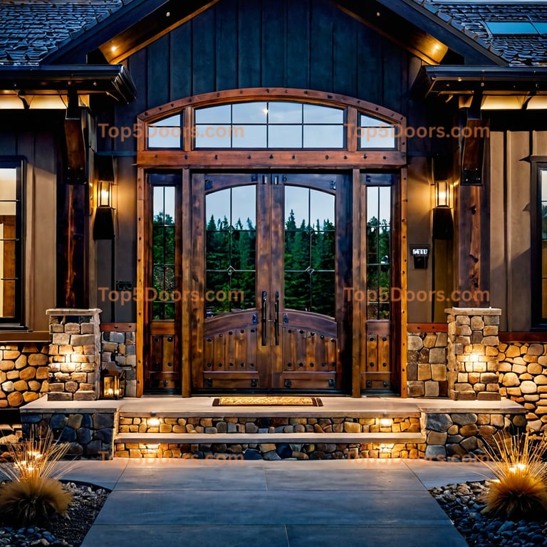 Montana pivot mountain lodge Door