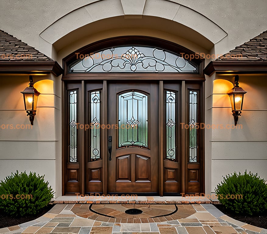 Montana solid panel french country Door