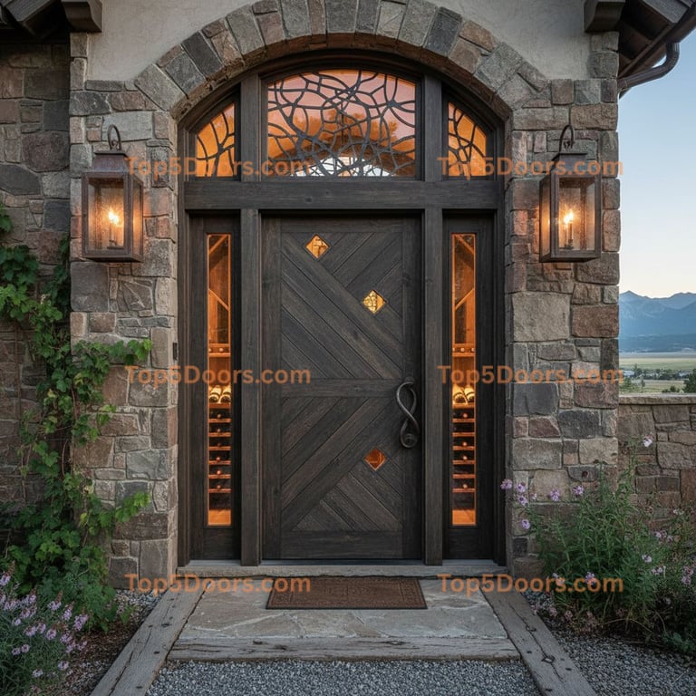 Montana wine cellar door french country Door