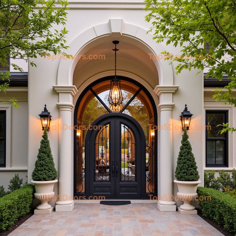 Montana wine cellar door spanish colonial Door