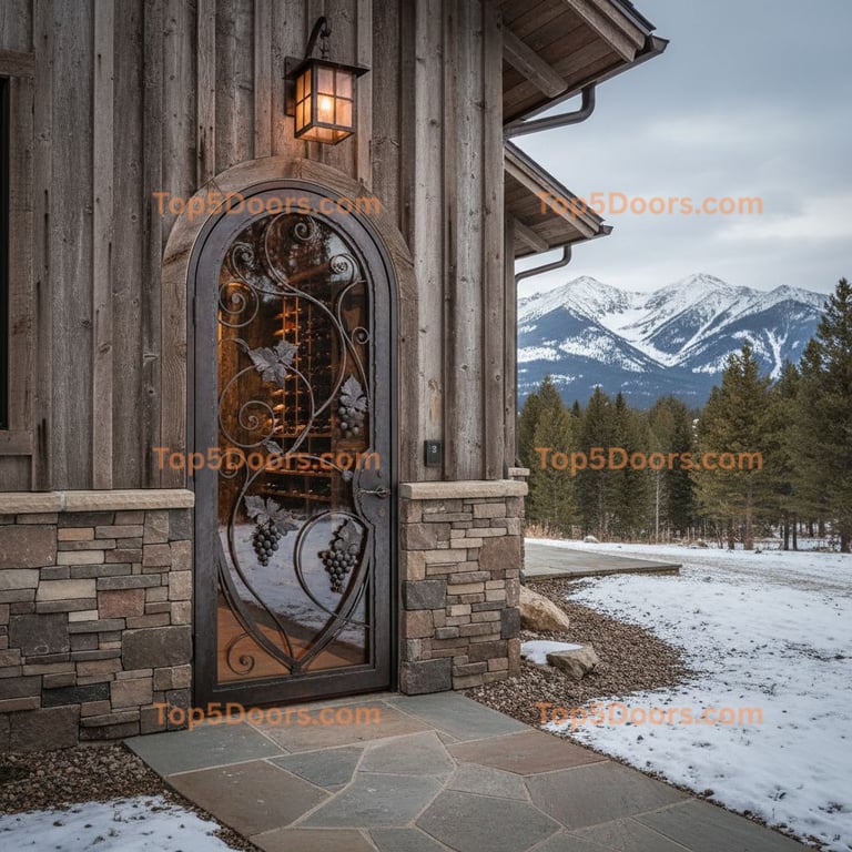 Montana wine cellar door modern farmhouse Door