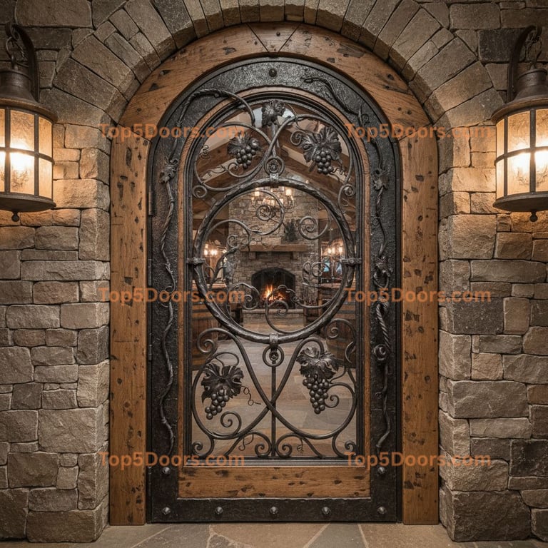 Montana wine cellar door mountain lodge Door