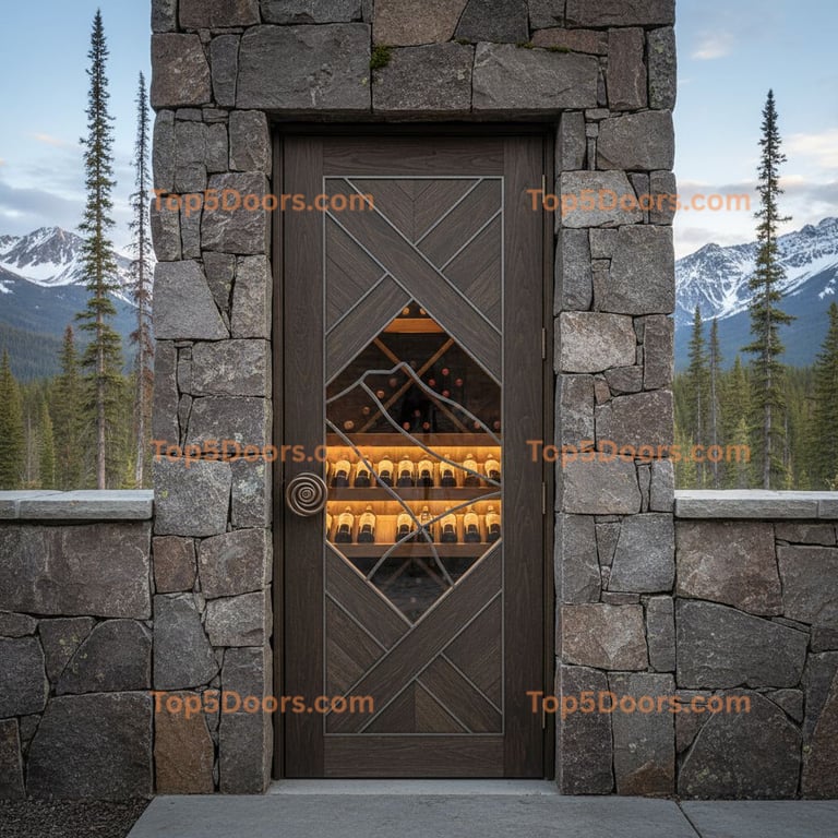 Montana wine cellar door korean modern Door