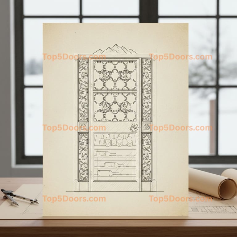 Montana wine cellar door modern farmhouse Door