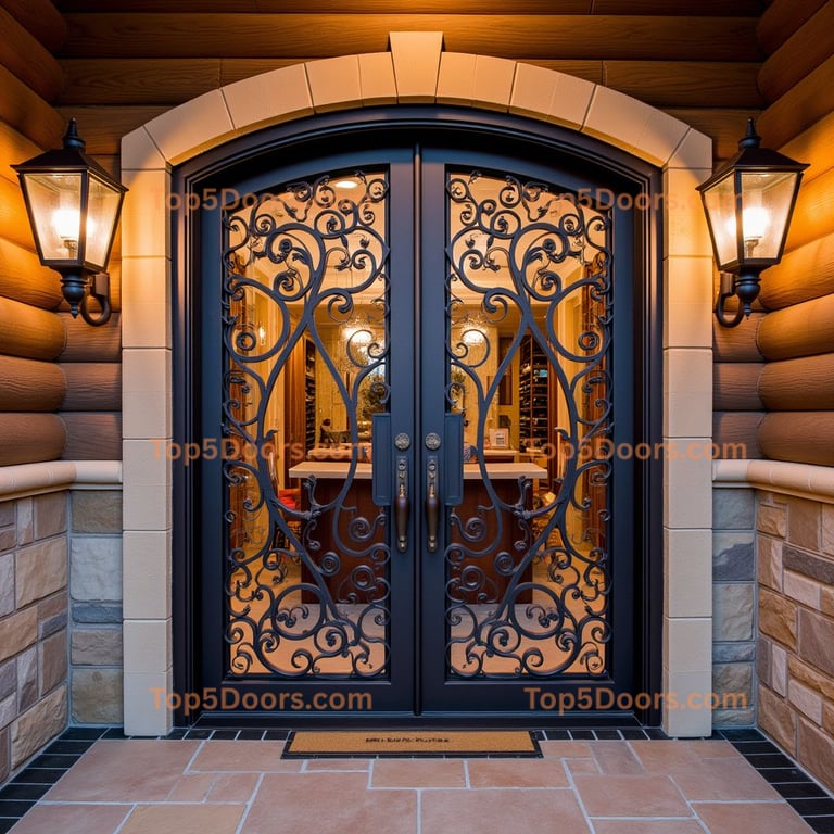 Montana wine cellar door mountain lodge Door