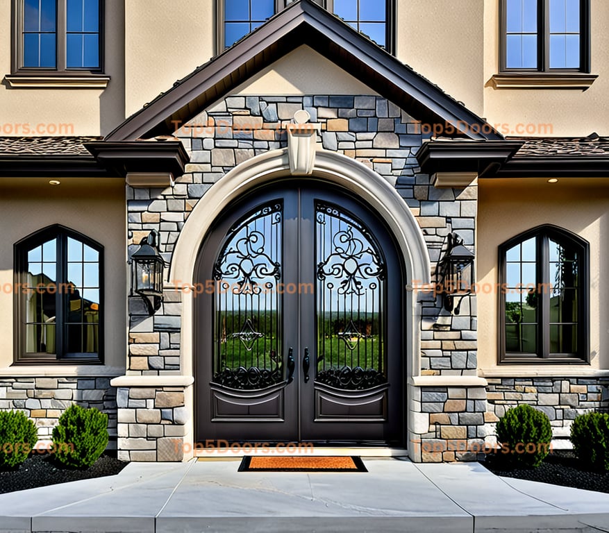 Montana wrought iron arched single european classic Doo