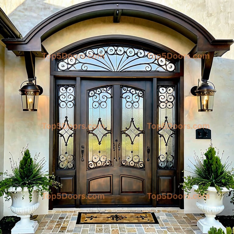 Montana wrought iron barn door cape cod Door