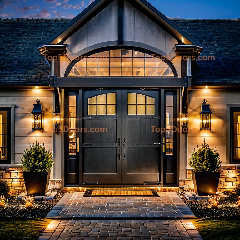 Nebraska barn door french country Door