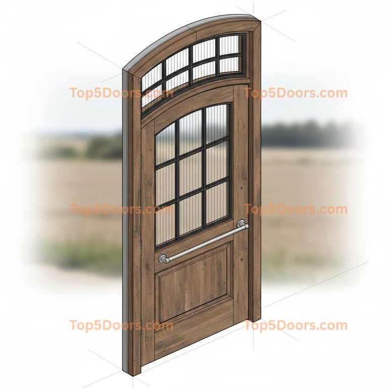 Nebraska front entry door french provincial Door