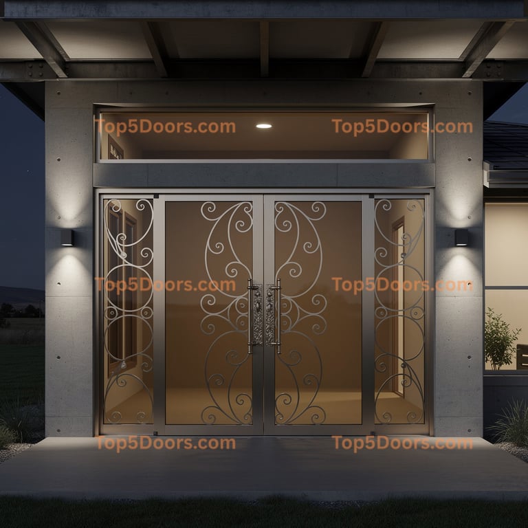 Nebraska patio sliding door japanese zen Door