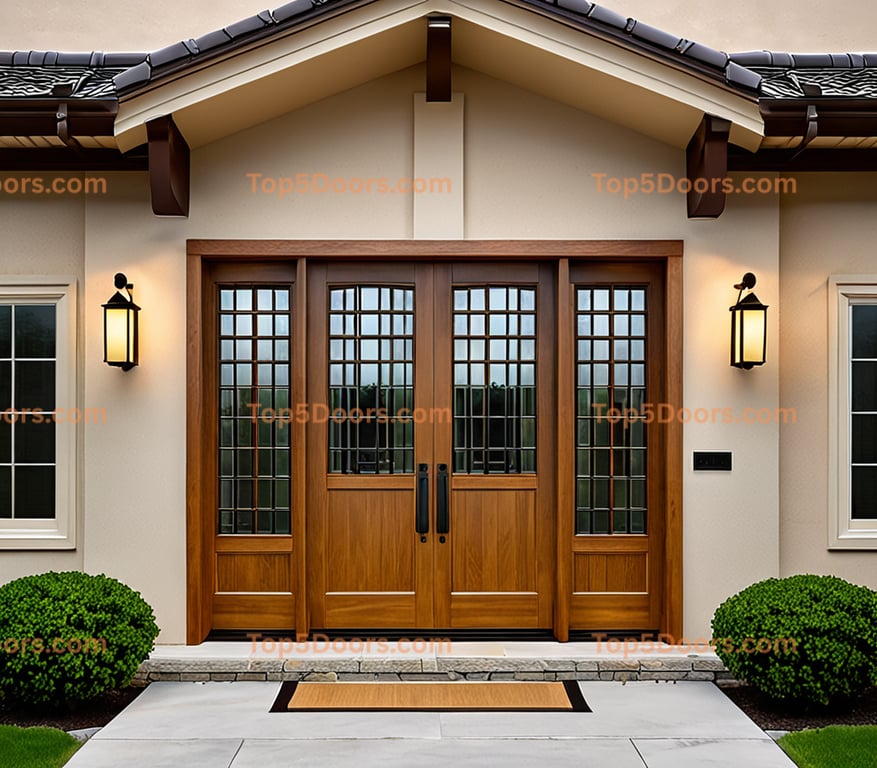 Nebraska solid panel japanese zen Door