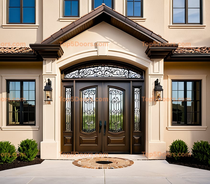 Nebraska steel frame traditional american Door