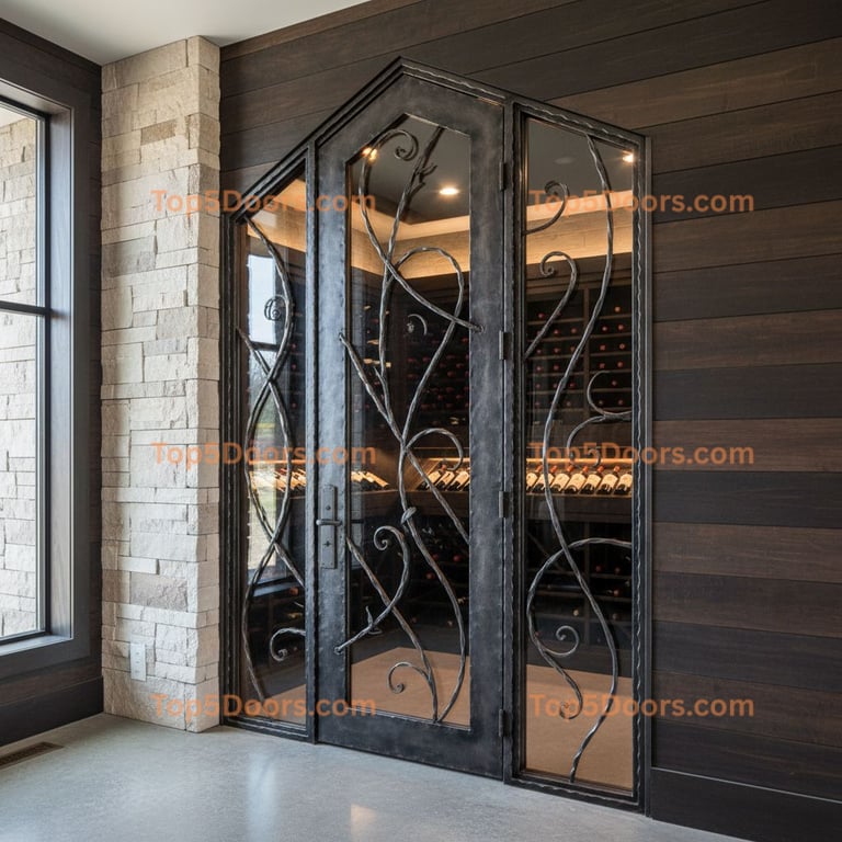Nebraska wine cellar door contemporary Door
