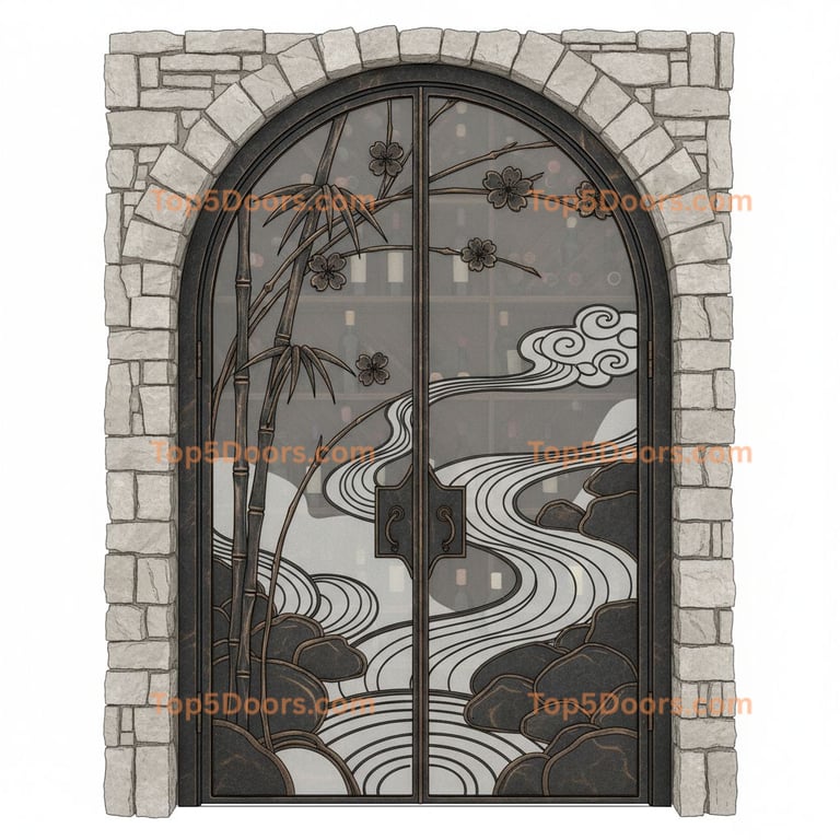 Nebraska wine cellar door japanese zen Door