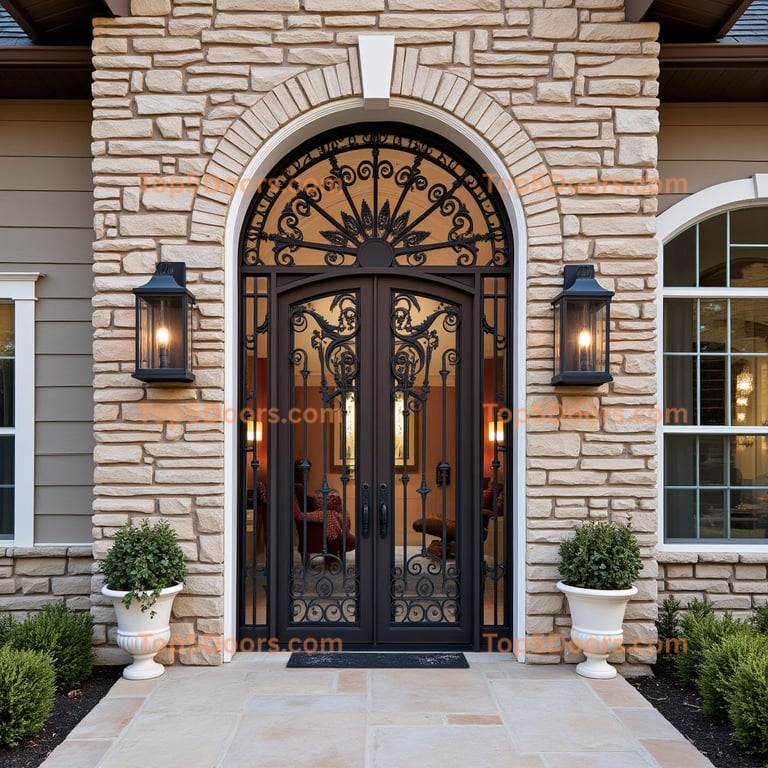 Nebraska wine cellar door modern Door