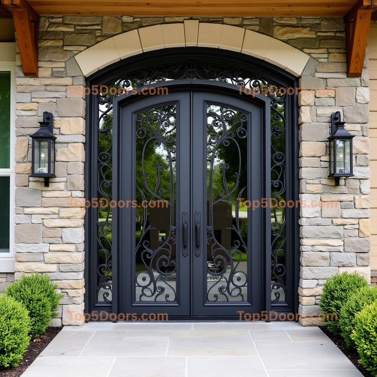Nebraska wine cellar door mid-century modern Door