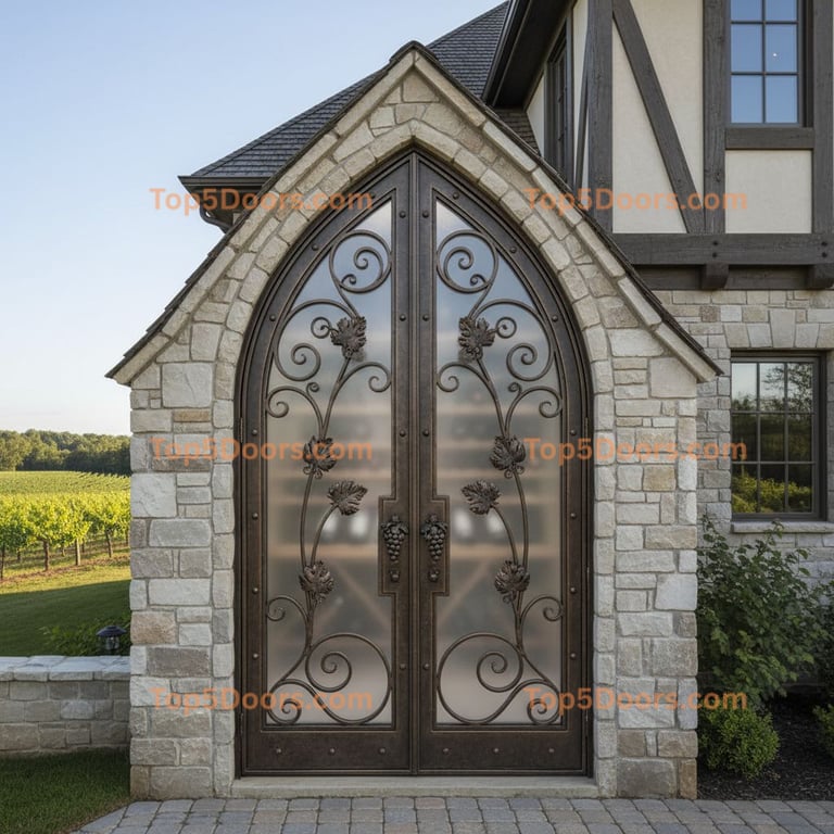 Nebraska wine cellar door traditional american Door