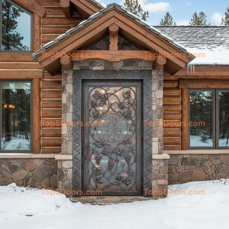 Nebraska wine cellar door mountain lodge Door