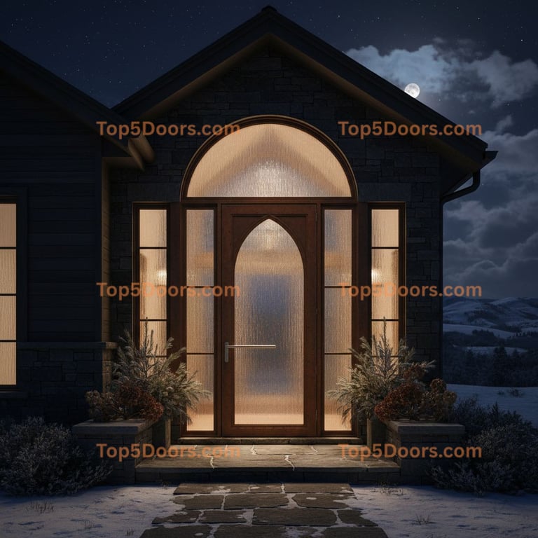 Nebraska wrought iron steel frame mountain lodge Door