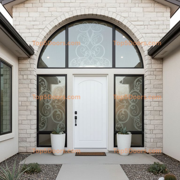 Nevada arched single contemporary Door