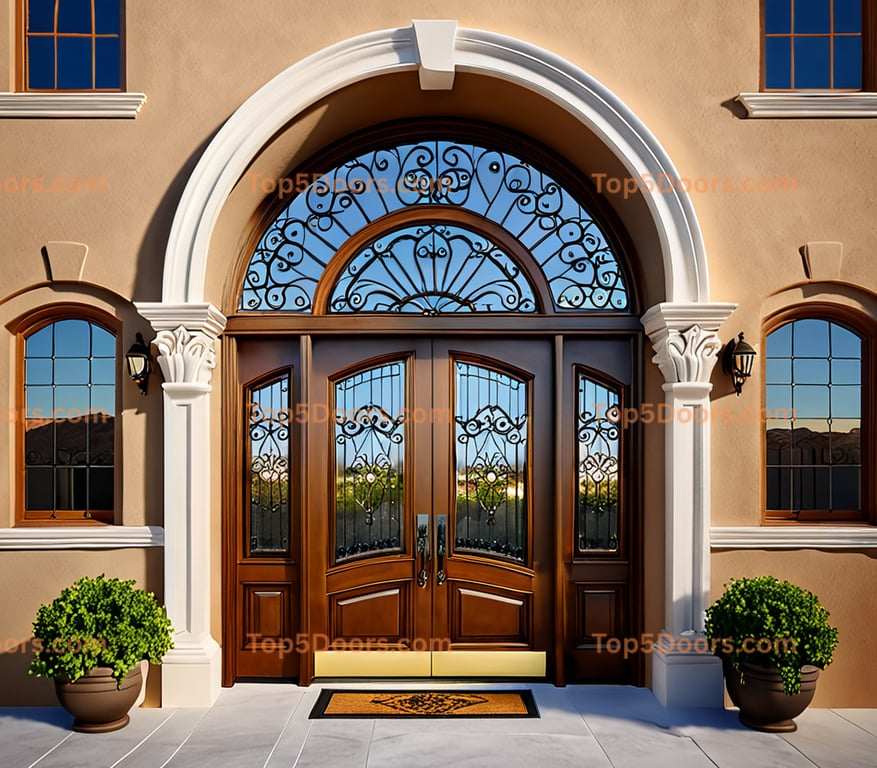 Nevada arched single european classic Door