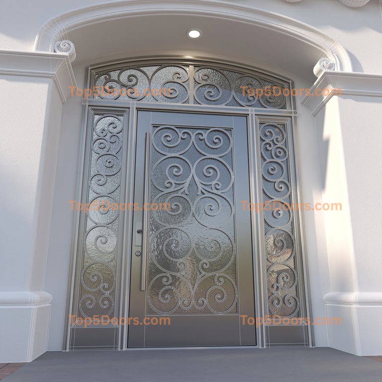 Nevada office door spanish colonial Door