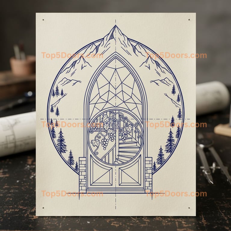 Nevada wine cellar door mountain lodge Door