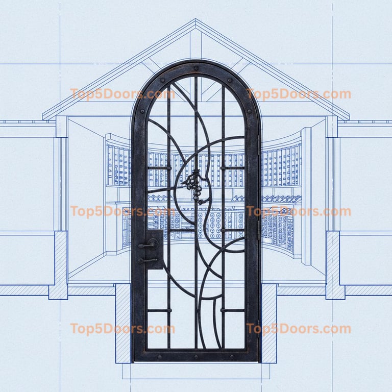 Nevada wine cellar door industrial Door