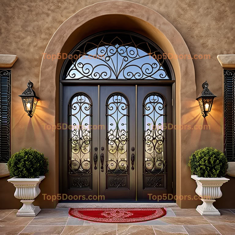 Nevada wrought iron double tuscan Door