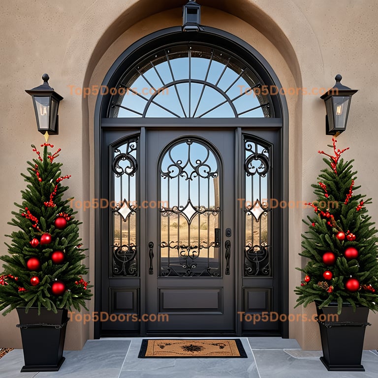 Nevada wrought iron single minimalist Door