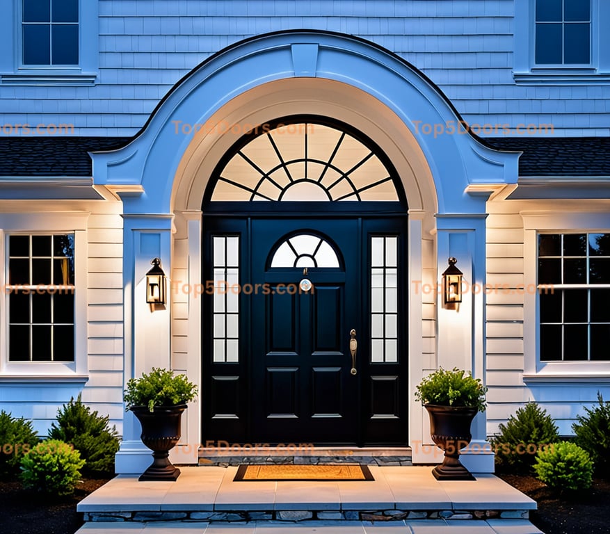 New Hampshire arched single georgian Door