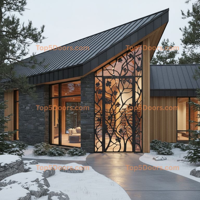 New Hampshire wine cellar door korean modern Door