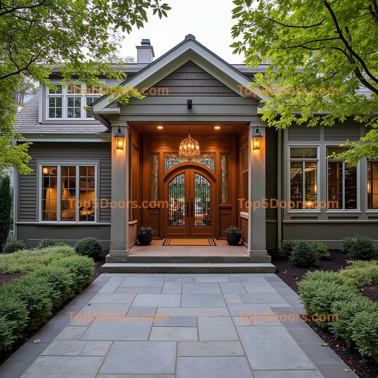 New Hampshire wine cellar door mid-century modern Door