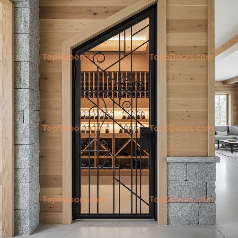 New Hampshire wine cellar door scandinavian Door