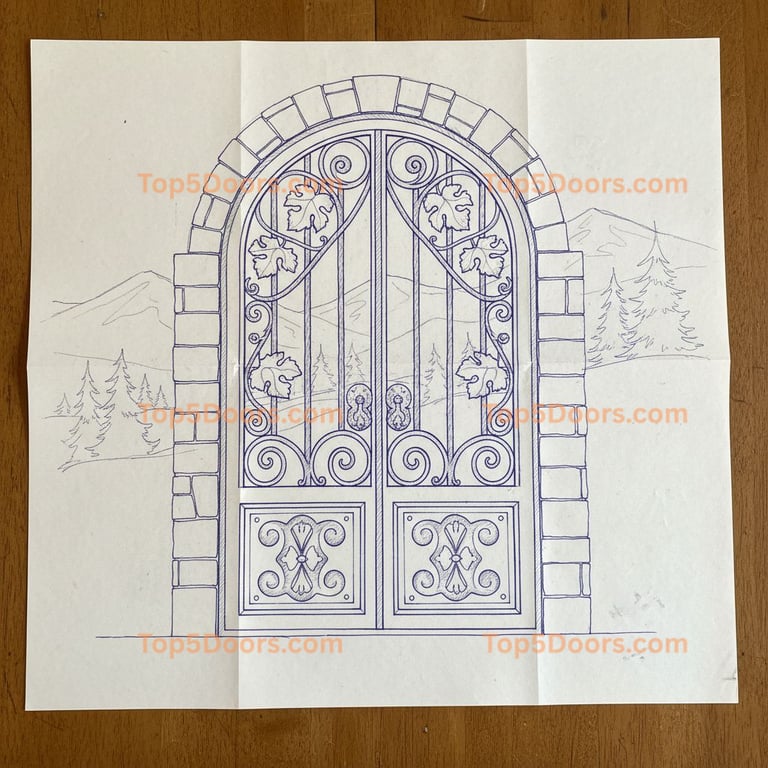 New Hampshire wine cellar door french provincial Door