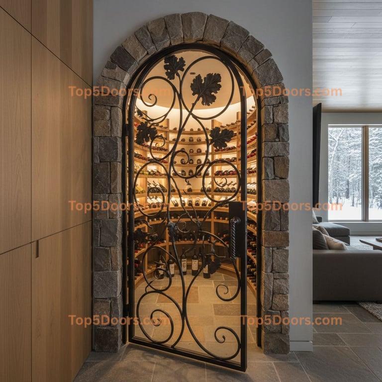 New Hampshire wine cellar door minimalist Door