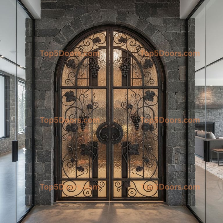 New Hampshire wine cellar door modern Door