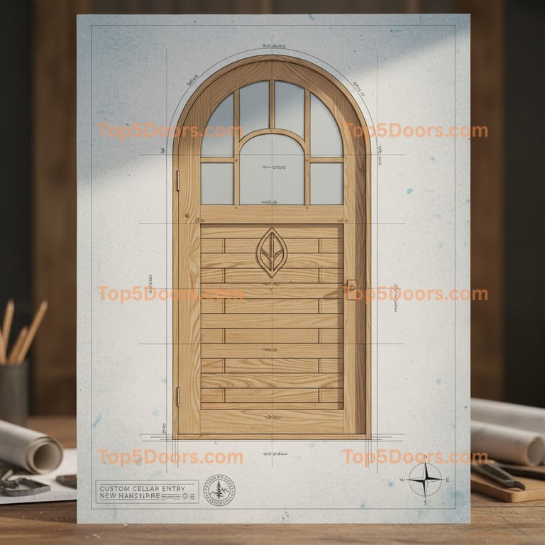 New Hampshire wine cellar door scandinavian Door