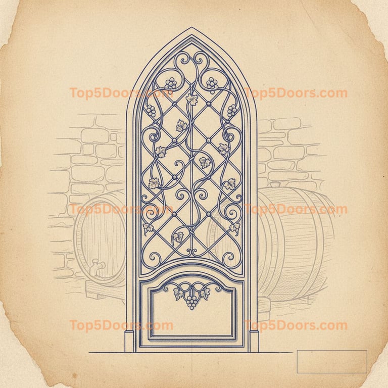 New Hampshire wine cellar door french provincial Door